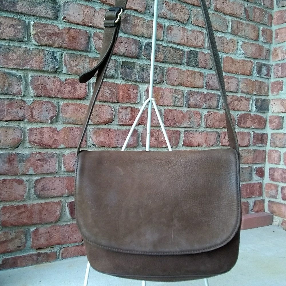 Coach Dark Brown Leather Crossbody Bag